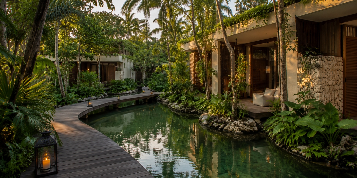 Boutique adults-only luxury resort near Playa del Carmen used for a Blue Diamond comparison