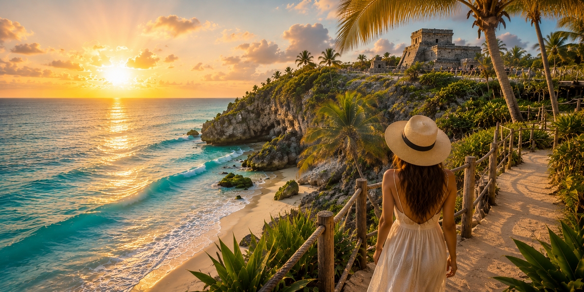 Quiet adults-only boutique hotel garden in La Veleta, Tulum