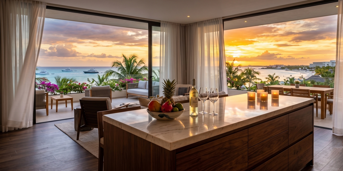 Self-catering condo-style stay visual near Playa Norte in El Centro, Isla Mujeres