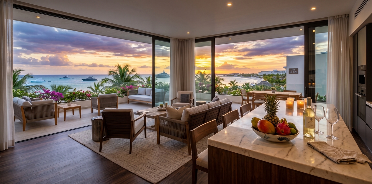 Budget-boutique beach hotel visual on the edge of El Centro, Isla Mujeres