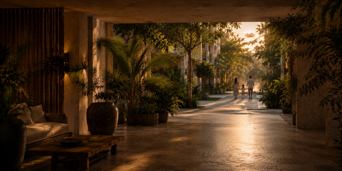 The Fives Downtown Hotel and Residences hotel card visual in central Playa del Carmen