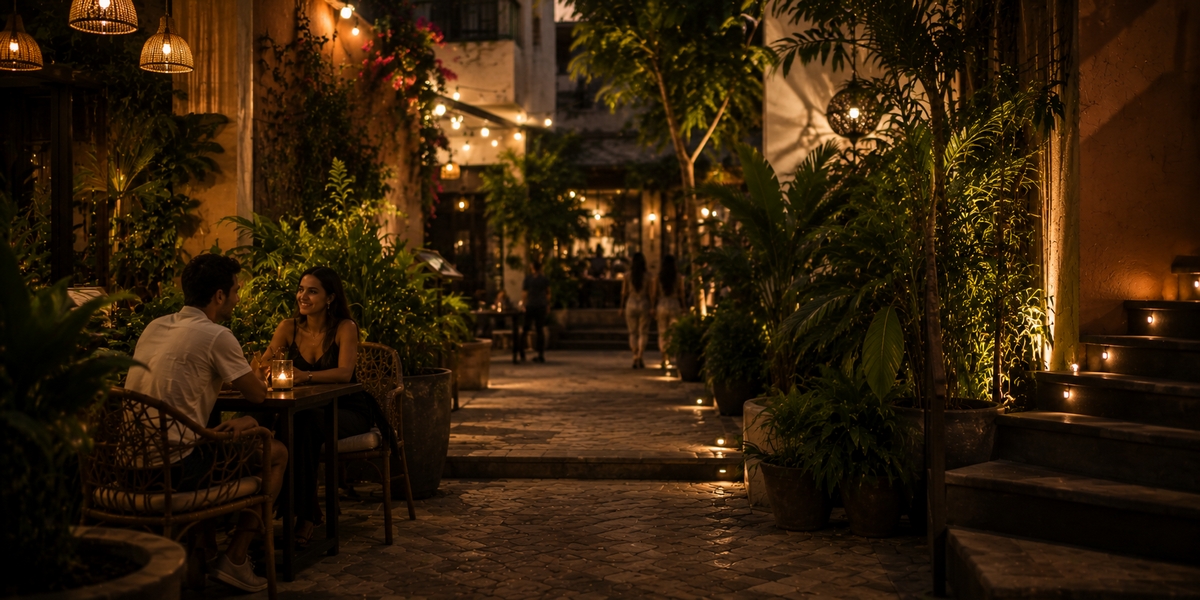 Hyatt Centric Playa del Carmen Beach House hotel card visual by the beach club area