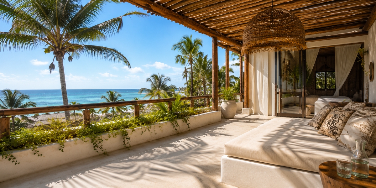 La Valise Tulum hotel card visual for intimate Beach Zone luxury