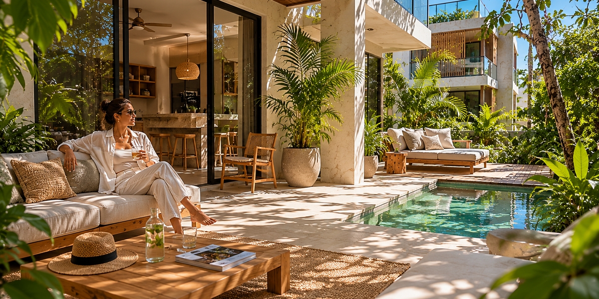 Copal Tulum hotel card visual for condo-style Aldea Zama stay