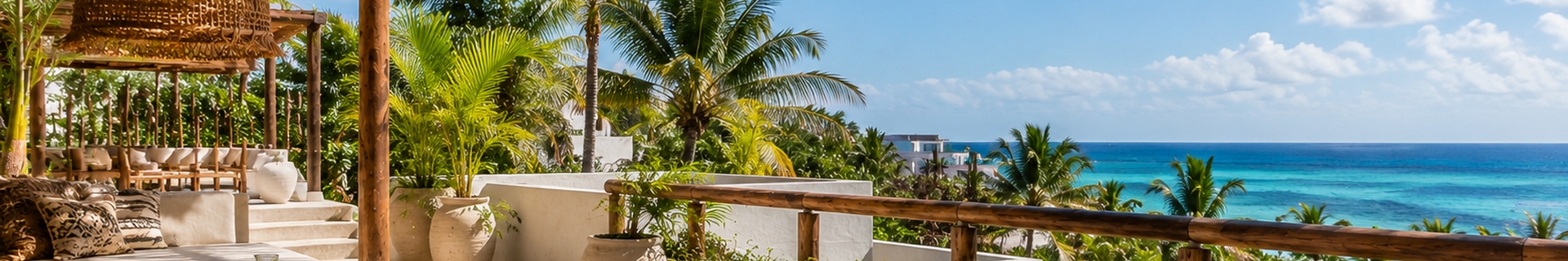Tulum hotel planning scene for comparing Beach Zone, Town and Aldea Zama stays