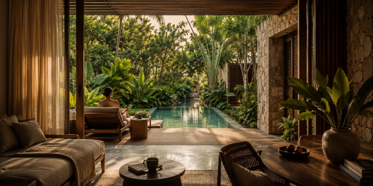 Private suite terrace and infinity pool at a Riviera Maya luxury resort illustrating service-led five-star stays