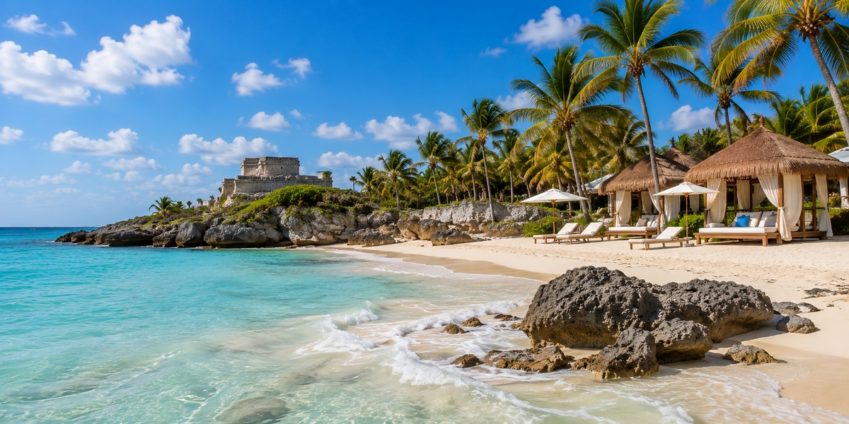 Family-friendly north Cancun resort with beach cleanup crew used to compare Hyatt Ziva Cancun