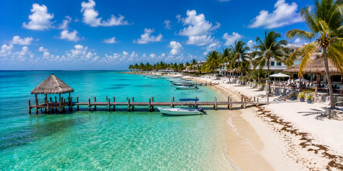 Upscale reef-side resort with wide managed beach used to compare Grand Residences Riviera Cancun