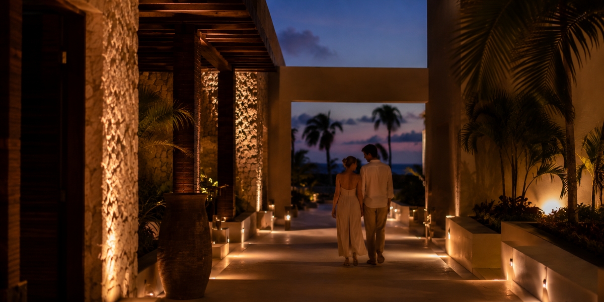 Adults-only Playa Mujeres resort visual for Excellence Playa Mujeres comparison
