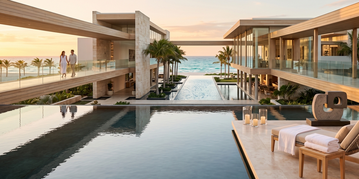 Playa Mujeres design spa resort visual for Atelier comparison